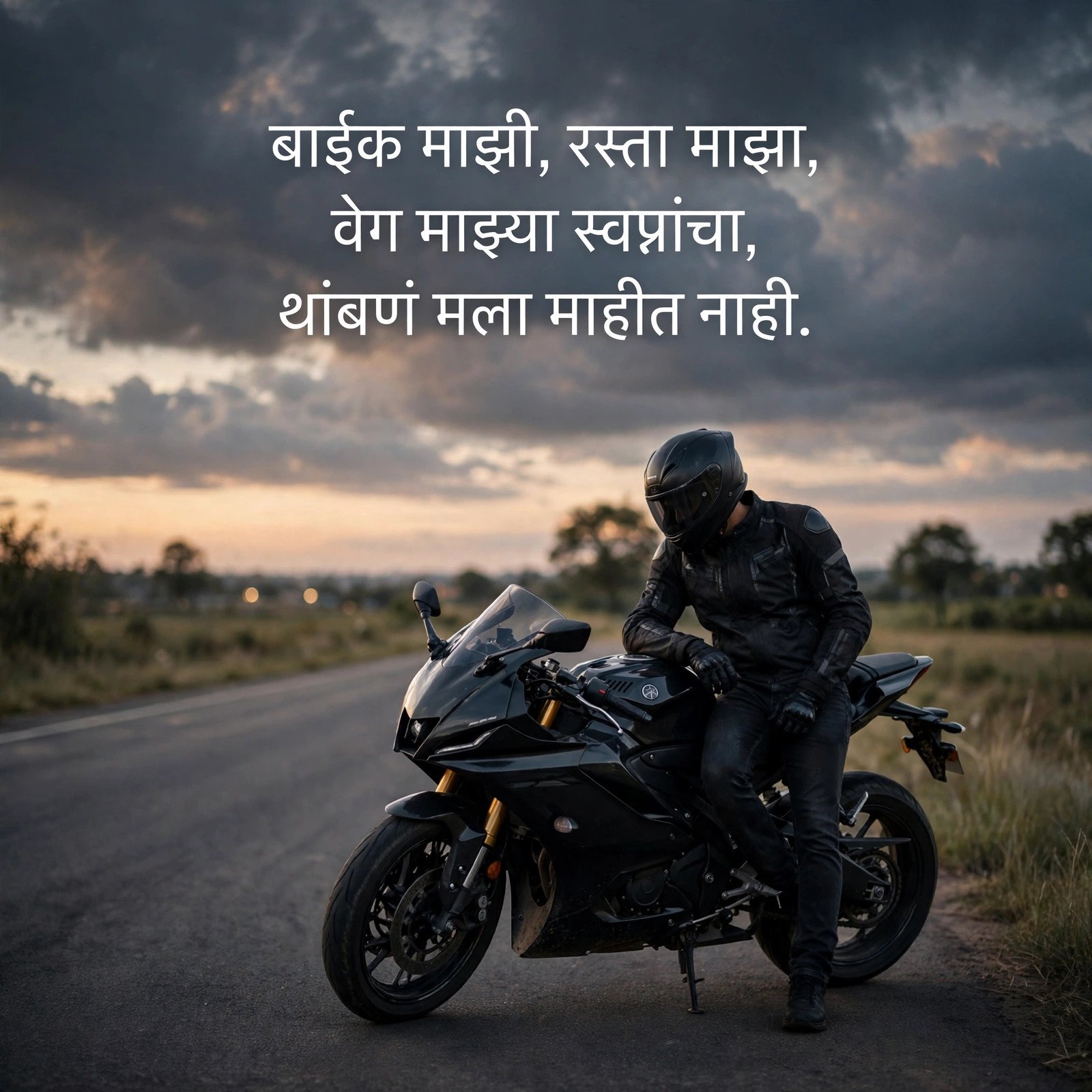 Bike Attitude Shayari Marathi