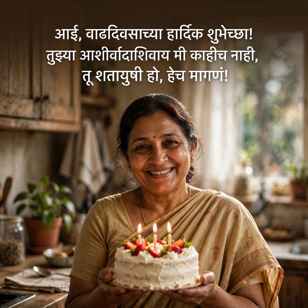 Birthday Wishes Shayari for Aai (आई)