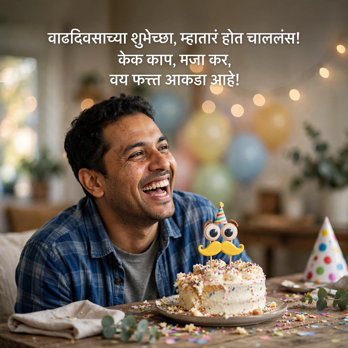 Funny Birthday Shayari Marathi