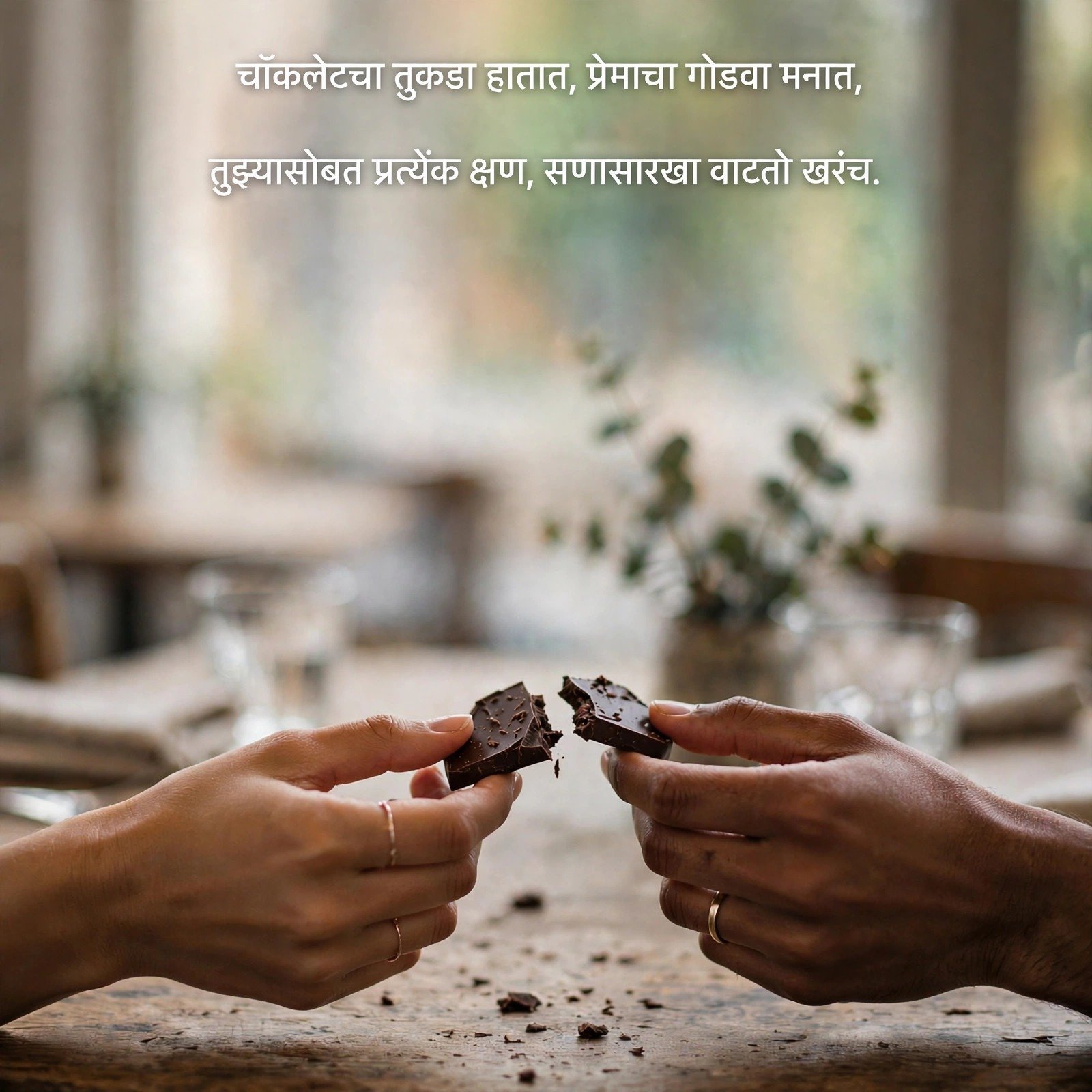 चॉकलेट प्रेम शायरी: Chocolate Day Wishes in Marathi