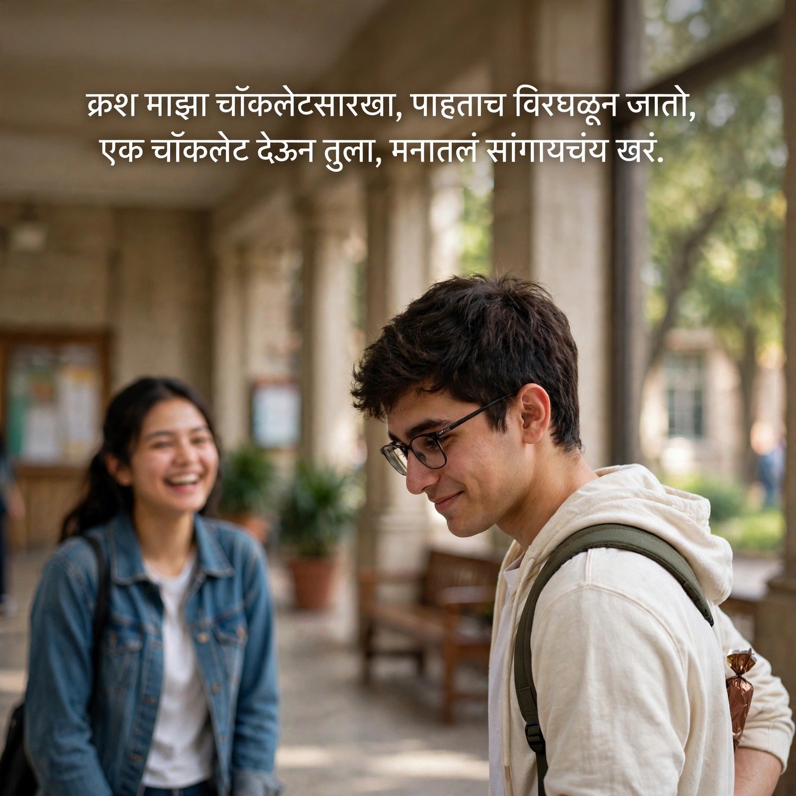 चॉकलेट प्रेम शायरी: Chocolate Day Wishes in Marathi