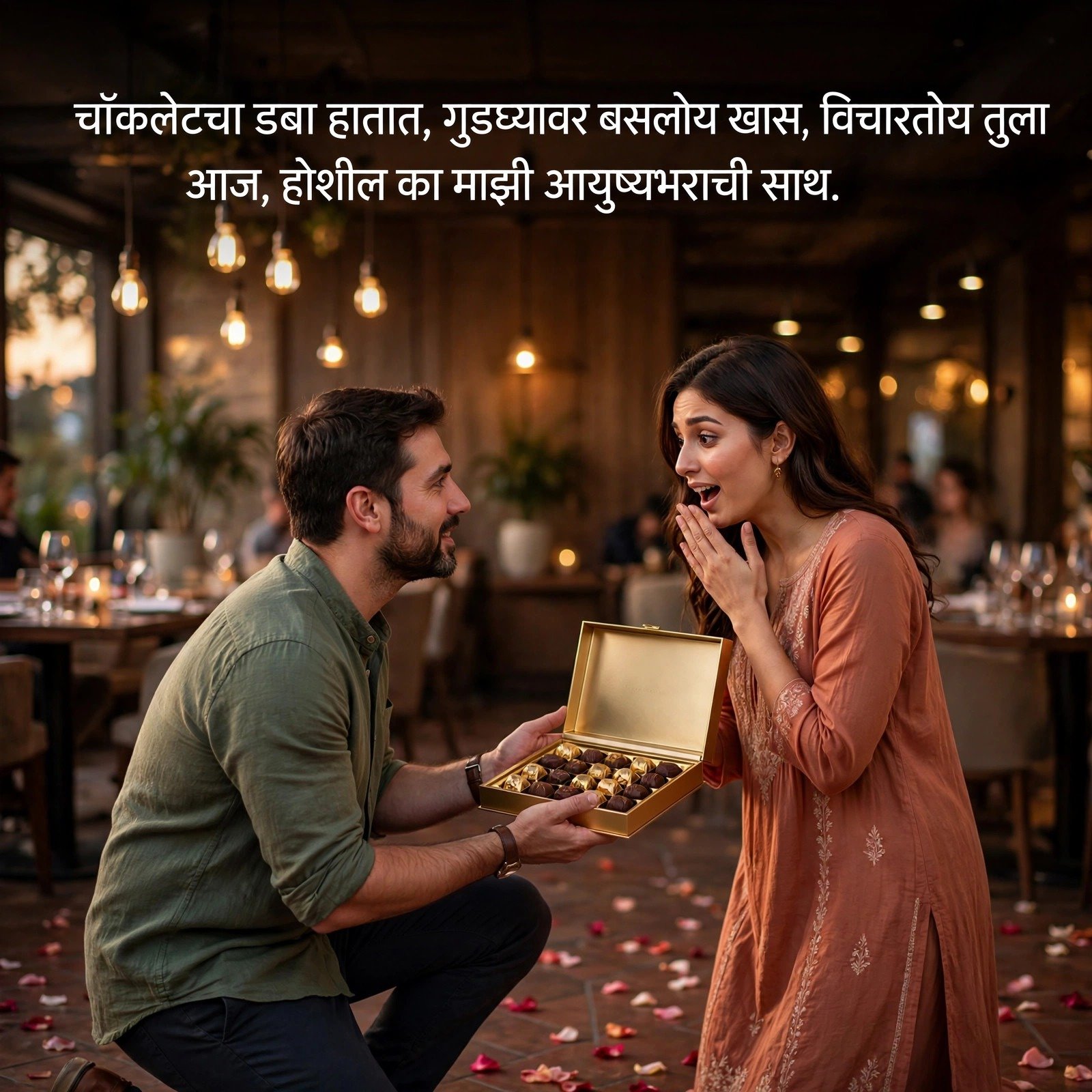 चॉकलेट प्रेम शायरी: Chocolate Day Wishes in Marathi