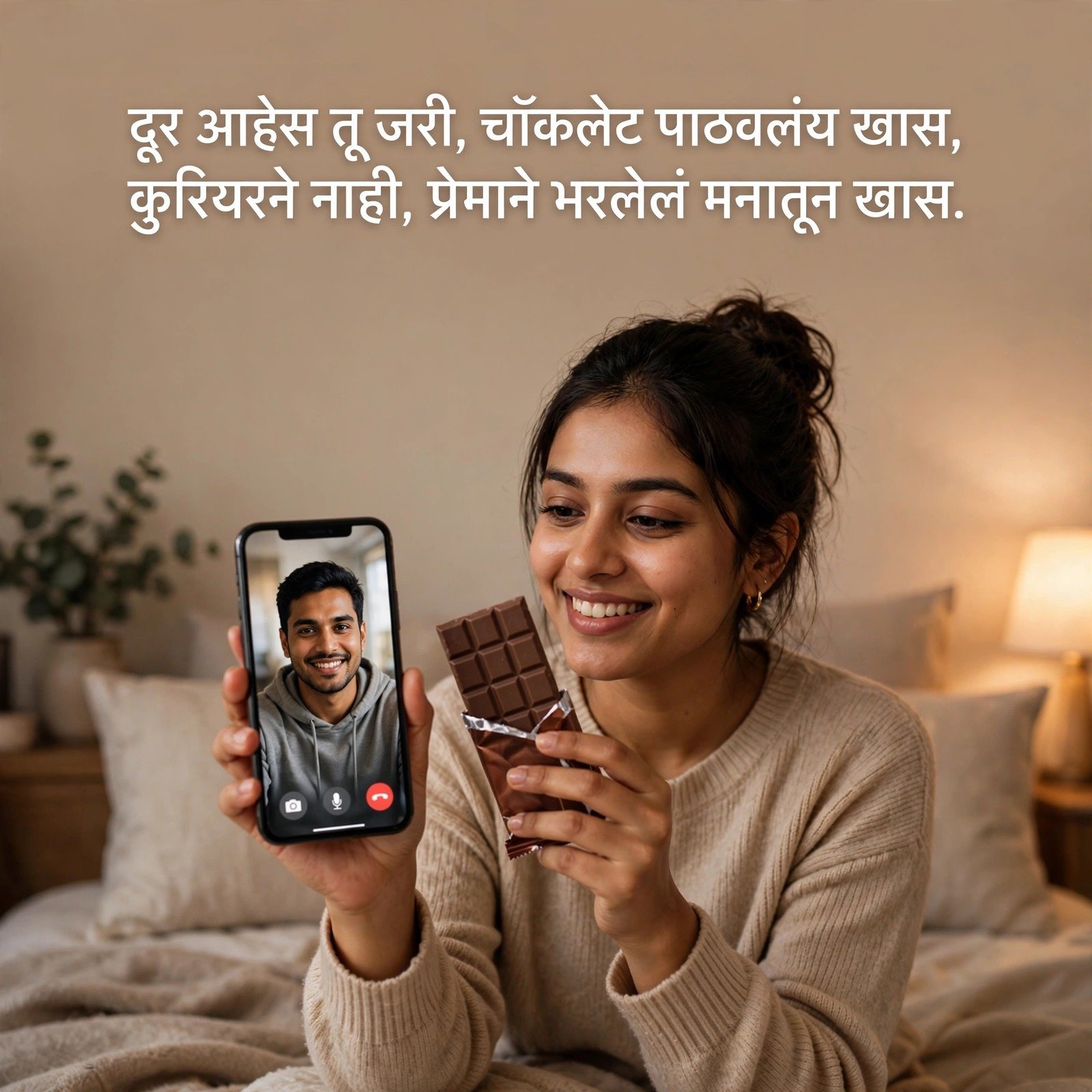 चॉकलेट प्रेम शायरी: Chocolate Day Wishes in Marathi