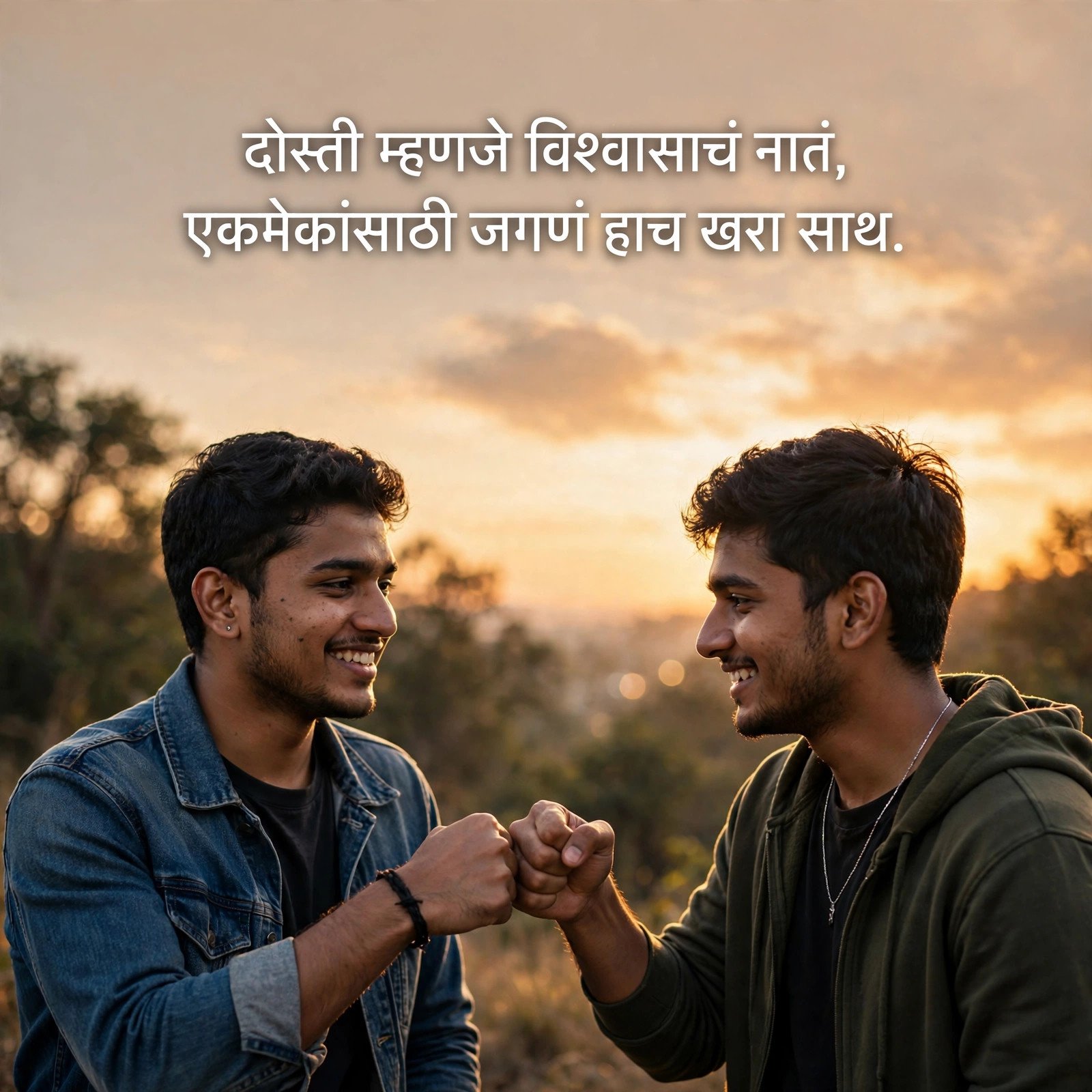 2 Line Dosti Shayari Marathi Text