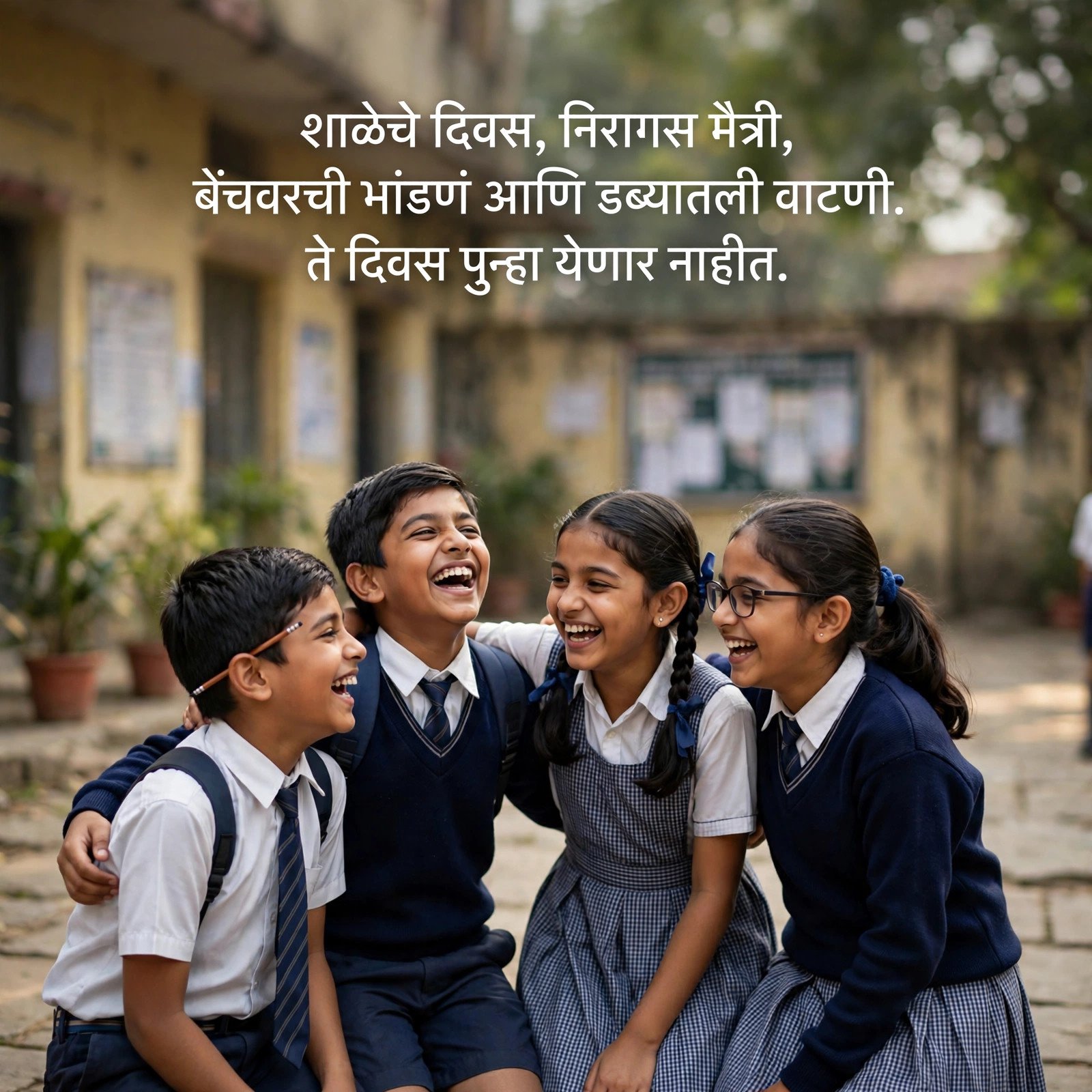 शाळेतल्या मित्रांसाठी शायरी