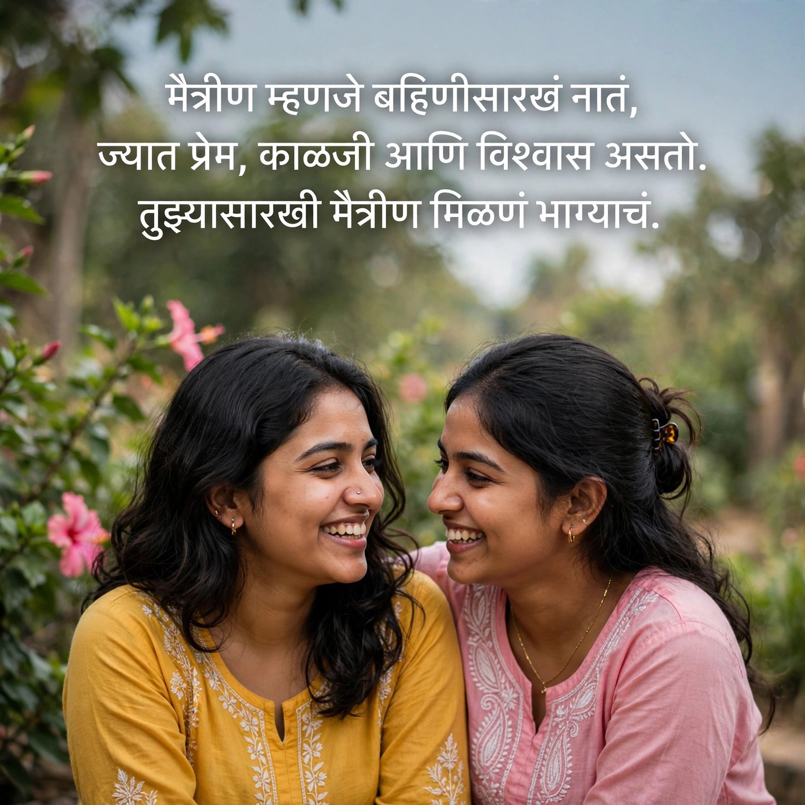 Friendship Shayari in Marathi for Girl