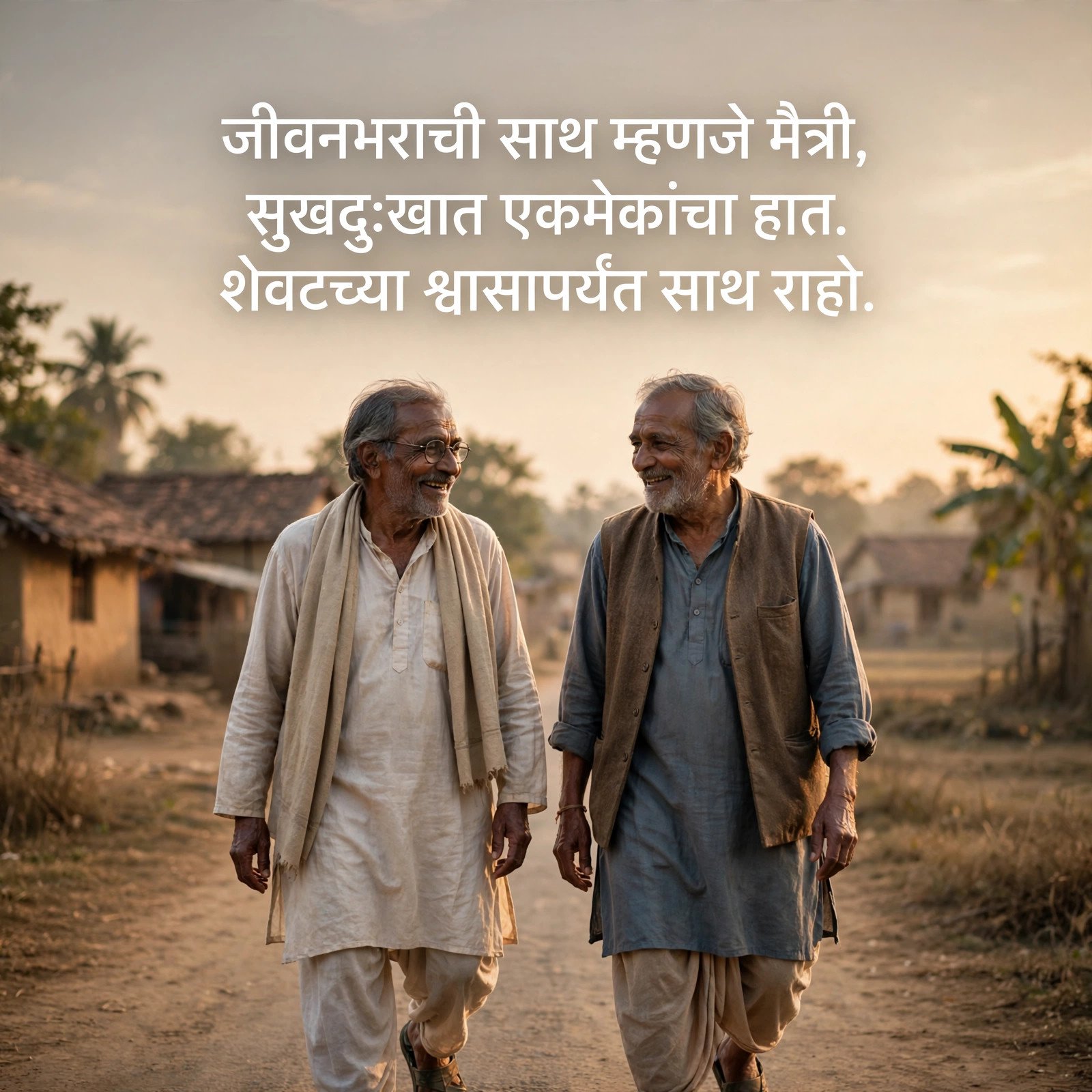 जीवनभर साथ देणाऱ्या मित्रांसाठी शायरी