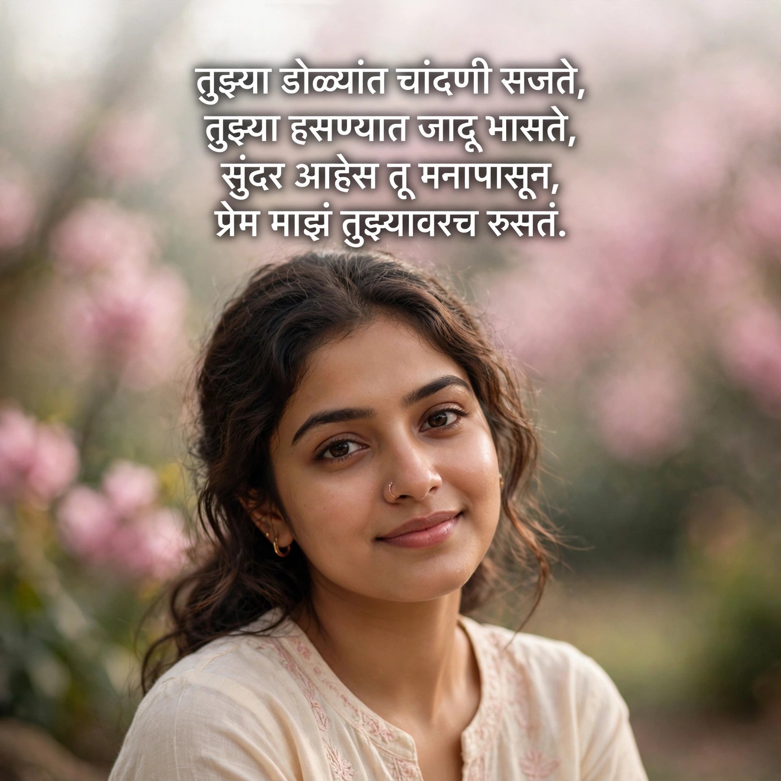 प्रेयसीसाठी 50+ हृदयस्पर्शी मराठी प्रेम शायरी