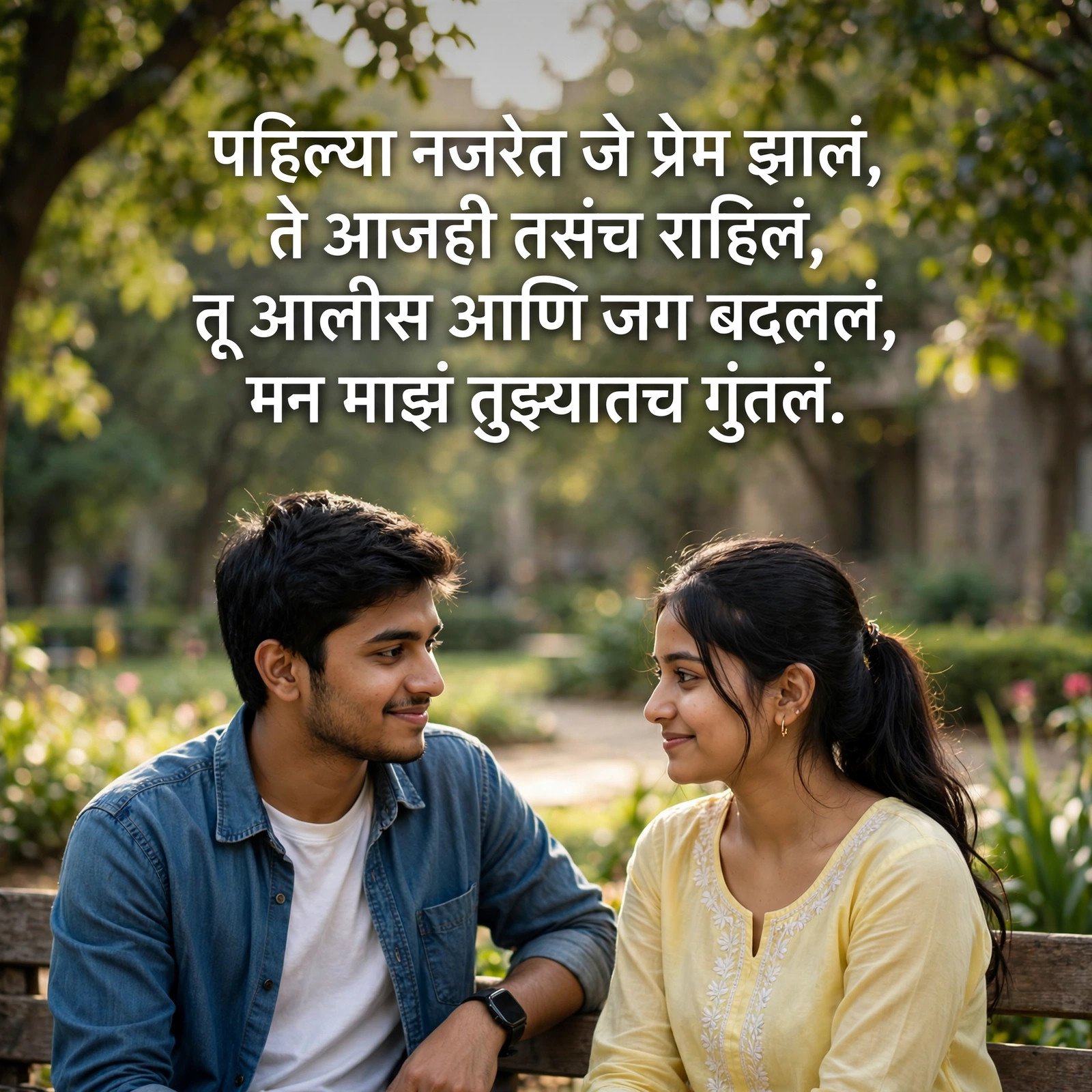 प्रेयसीसाठी 50+ हृदयस्पर्शी मराठी प्रेम शायरी