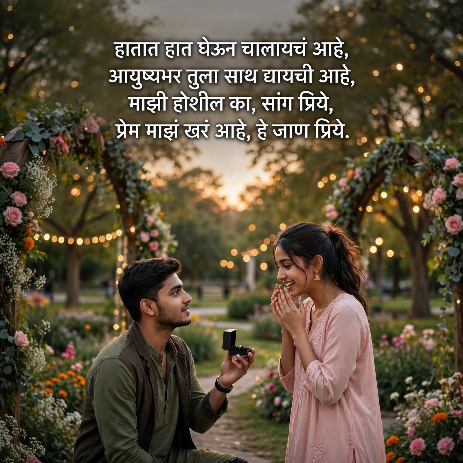 प्रेयसीसाठी 50+ हृदयस्पर्शी मराठी प्रेम शायरी
