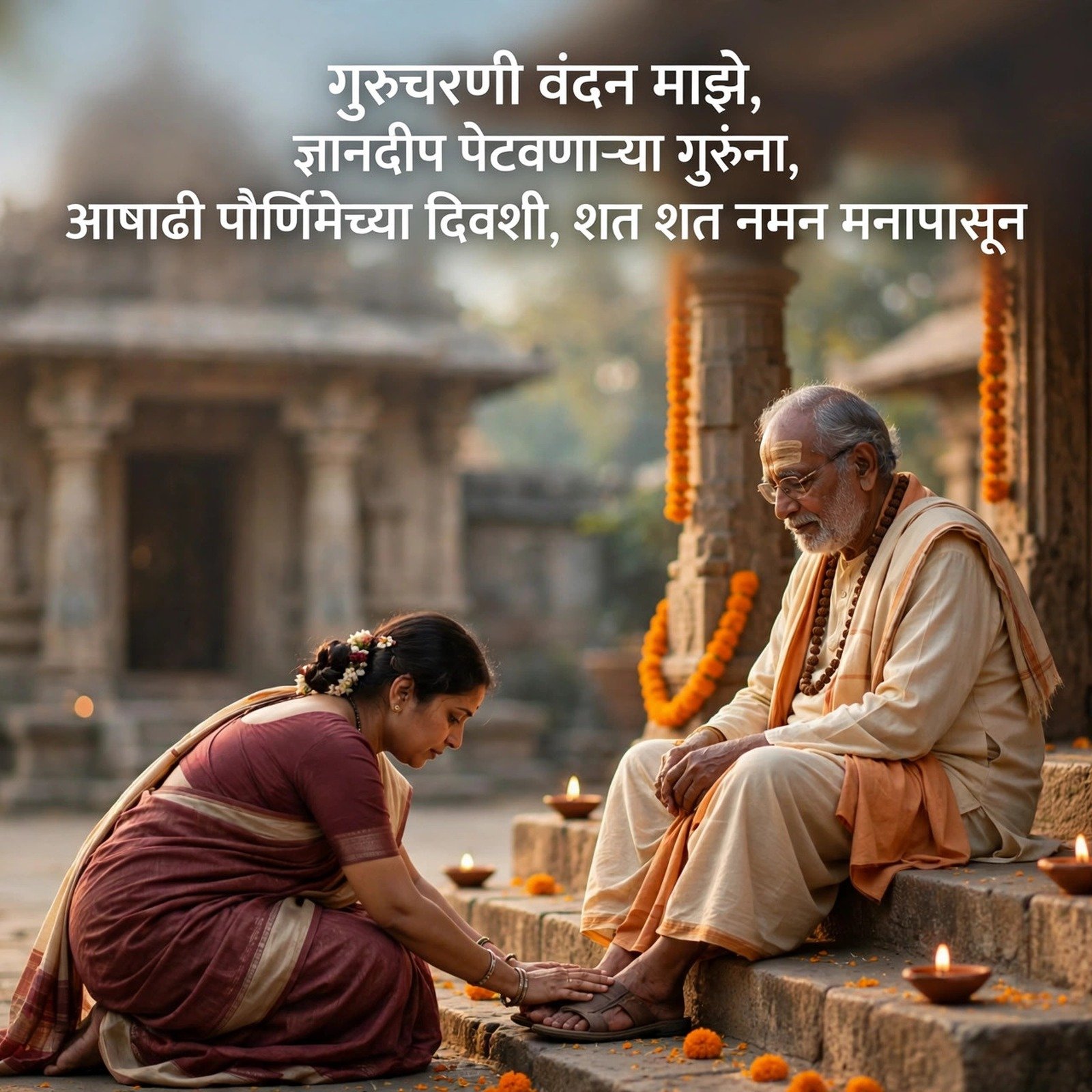 गुरुपौर्णिमा शायरी: गुरुवंदनेचा उत्सव