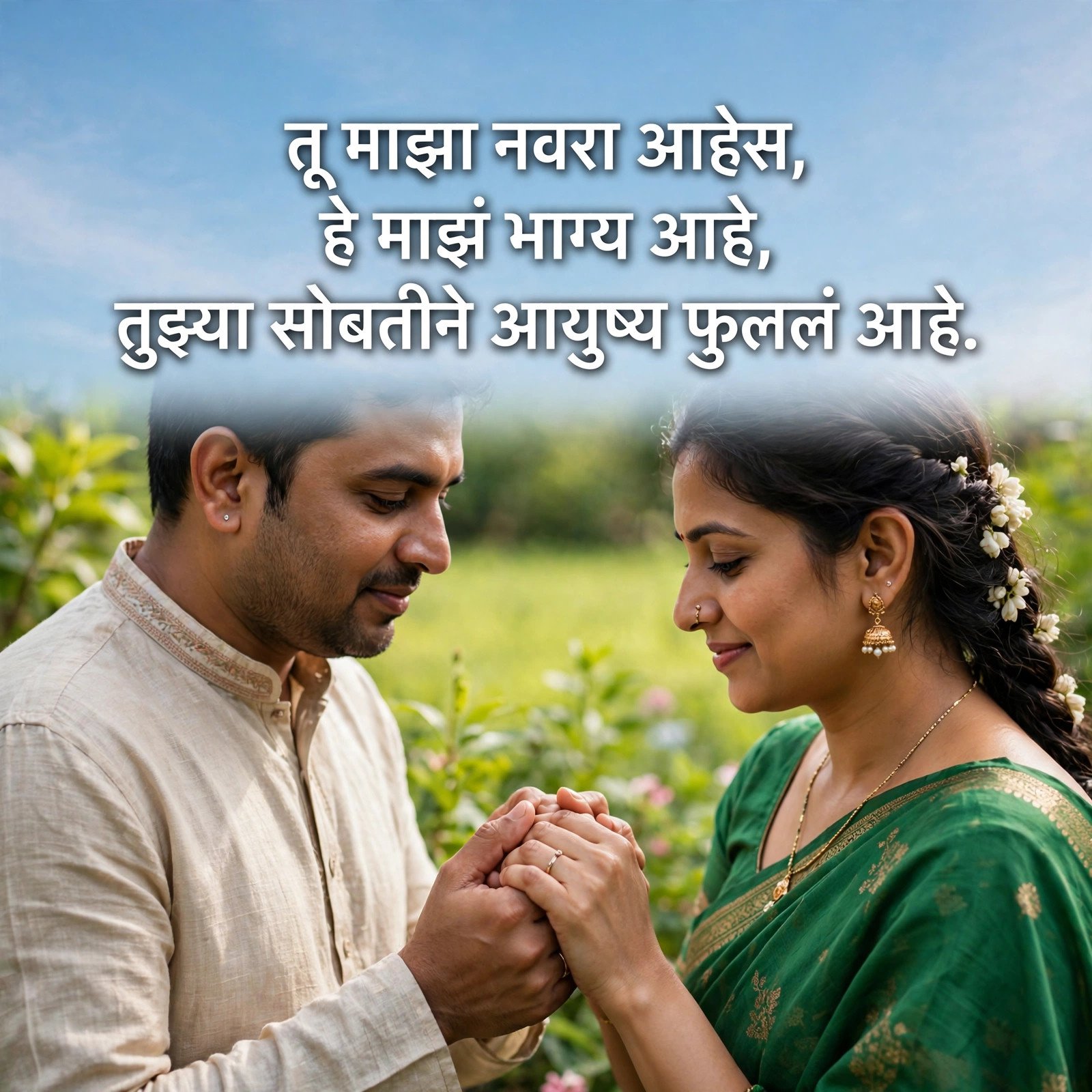 Heart Touching Husband Shayari in Marathi: नवऱ्यासाठी