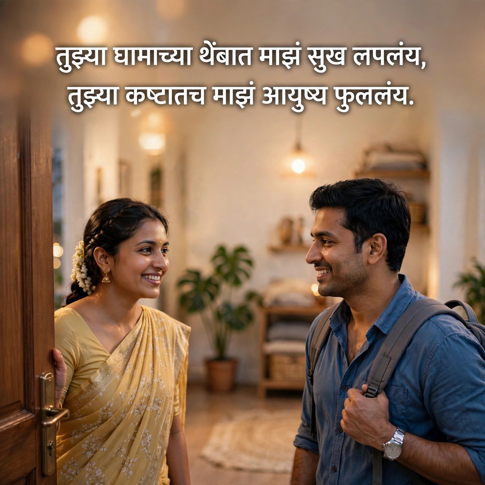 Heart Touching Husband Shayari in Marathi: नवऱ्यासाठी
