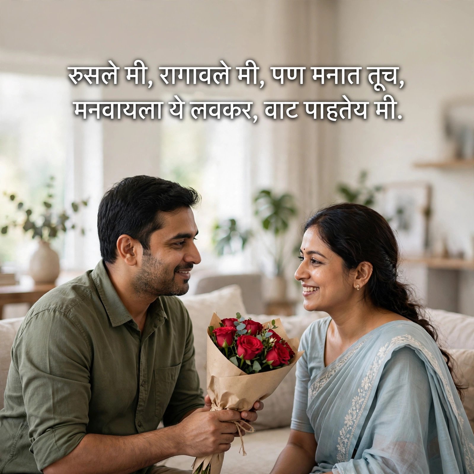 Heart Touching Husband Shayari in Marathi: नवऱ्यासाठी