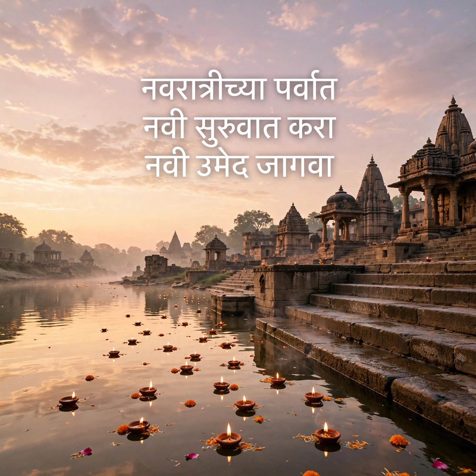 आई दुर्गेच्या कृपेच्या नवरात्री शुभेच्छा आणि शायरी