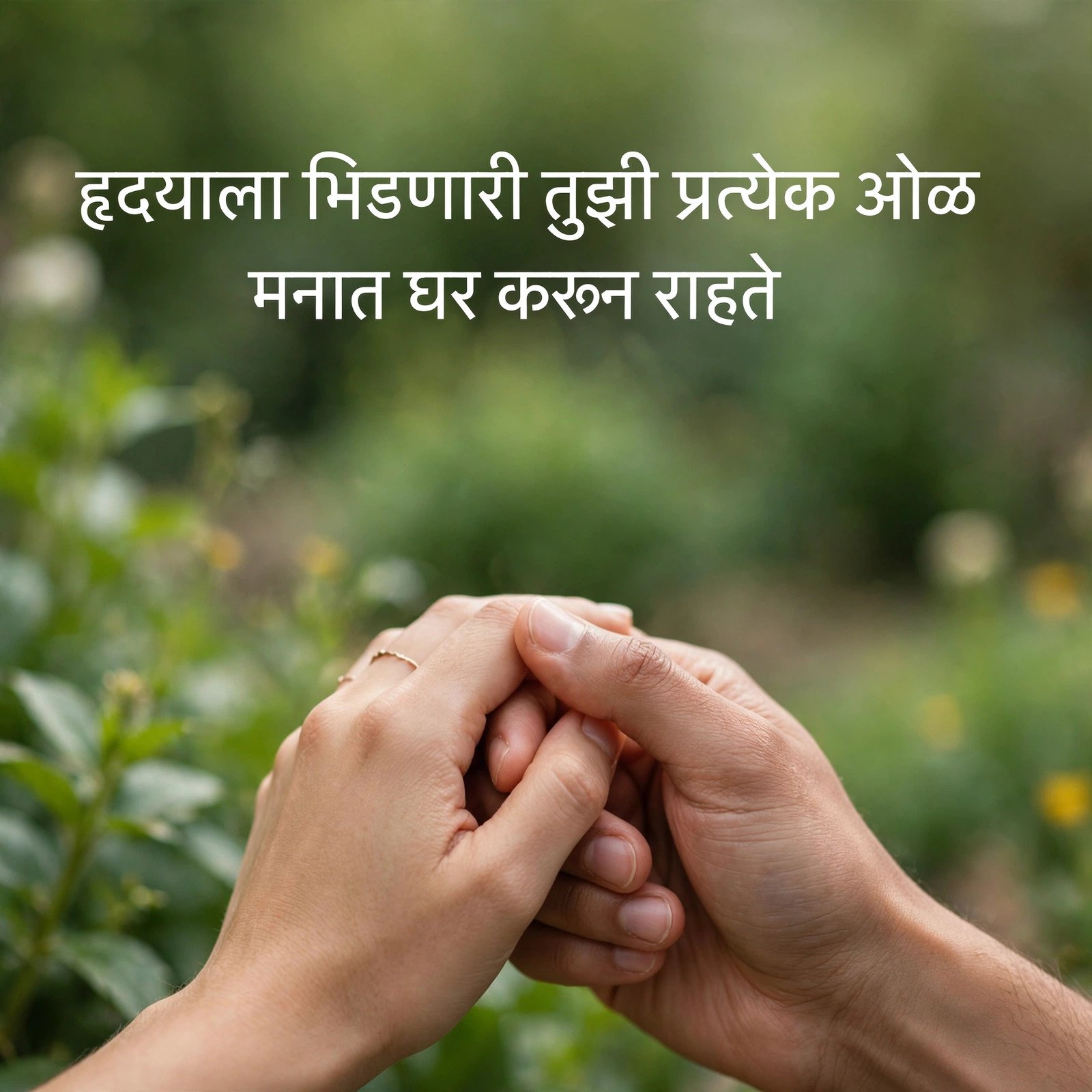 मनापासूनची प्रेम शायरी: खरं प्रेम, खऱ्या भावना