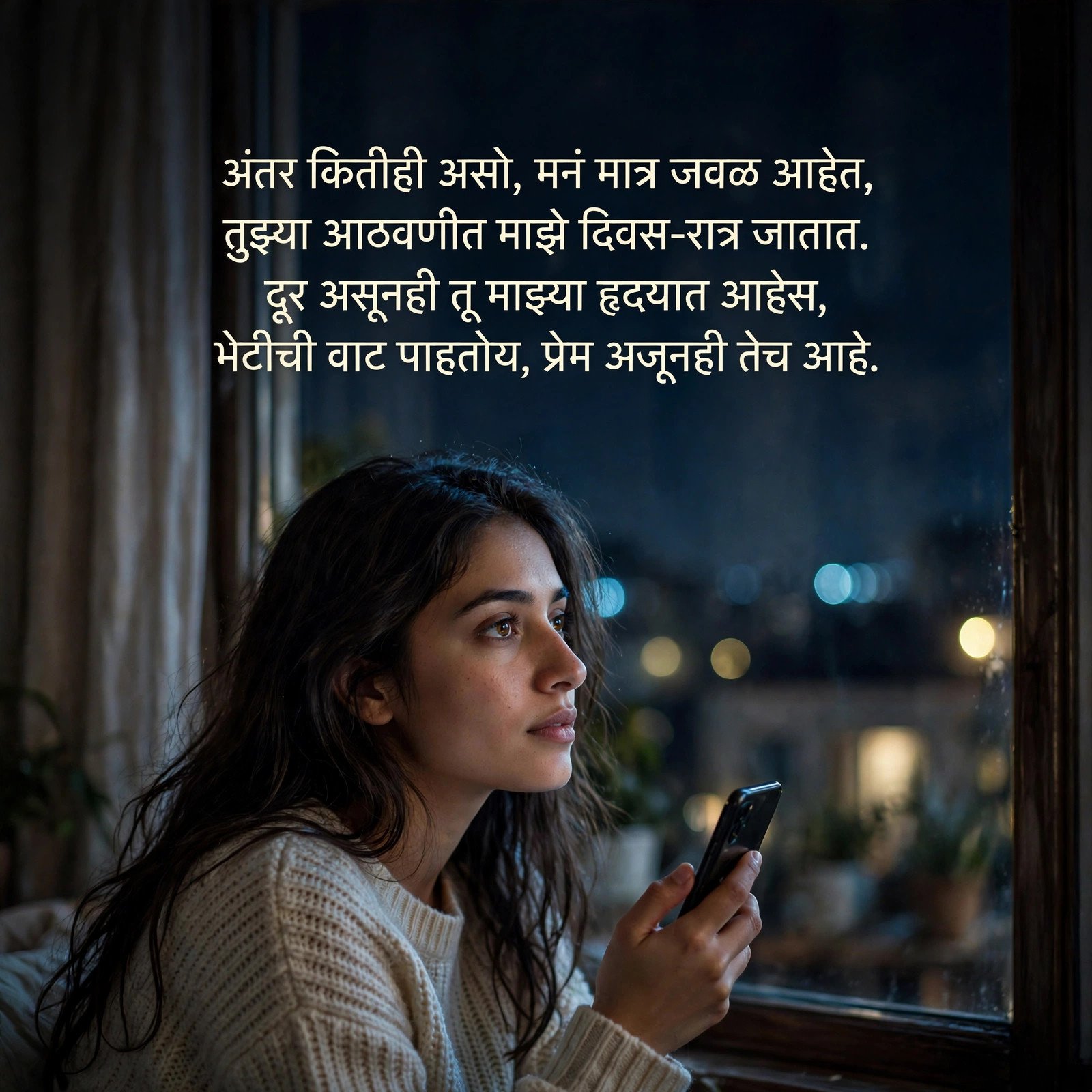 दूर असलेल्या प्रेमासाठी शायरी