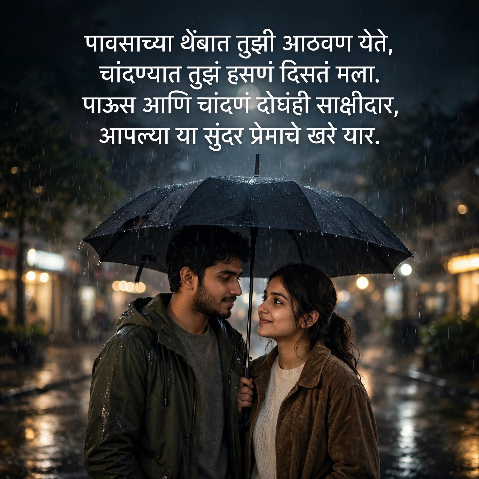 पाऊस आणि चांदण्यातली रोमँटिक शायरी