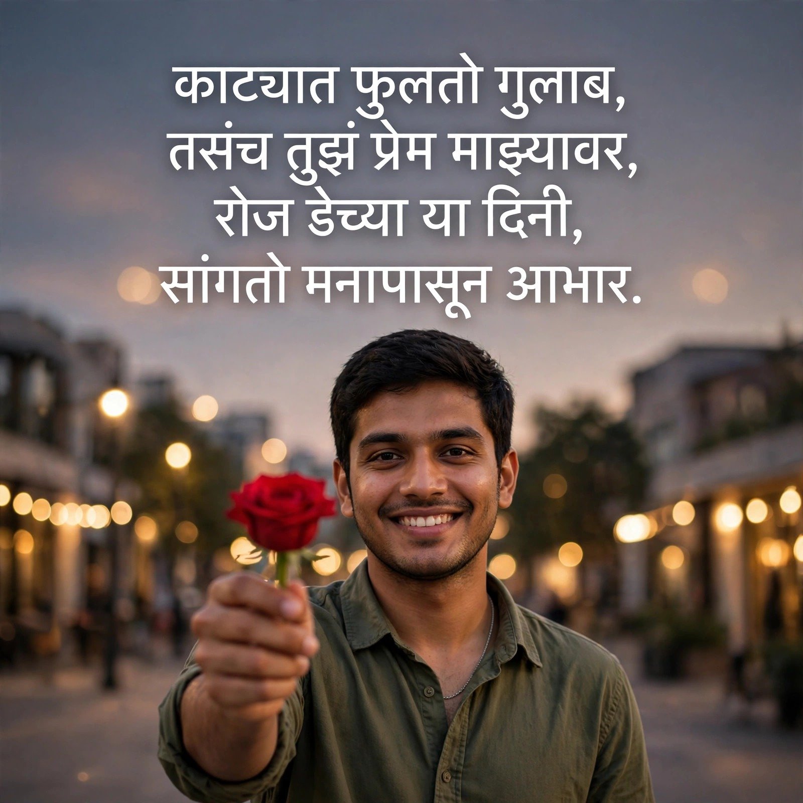 गुलाब प्रेम शायरी: Rose Day Shayari in Marathi