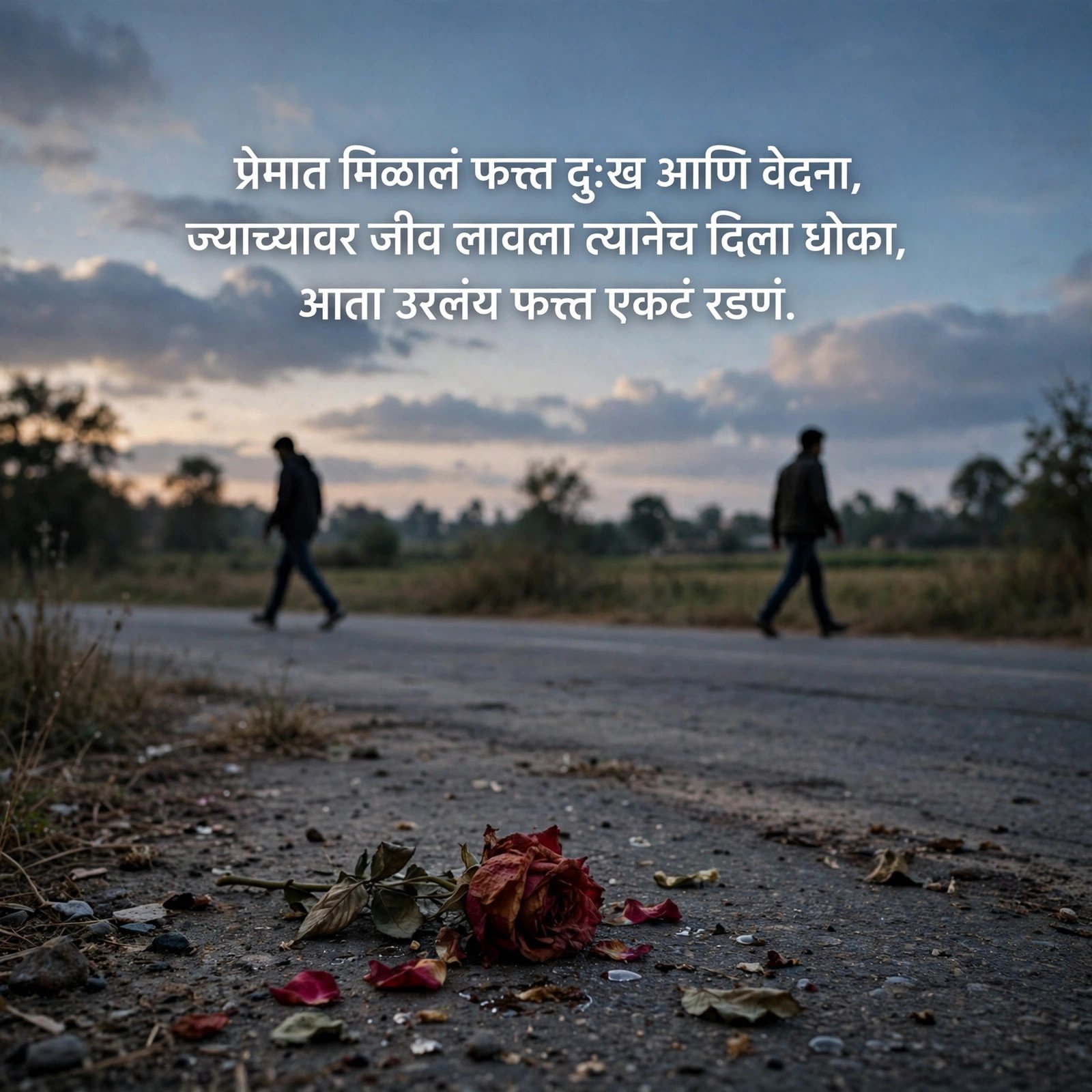 प्रेमात मिळालेल्या दुःखाची Sad Shayari Marathi Love