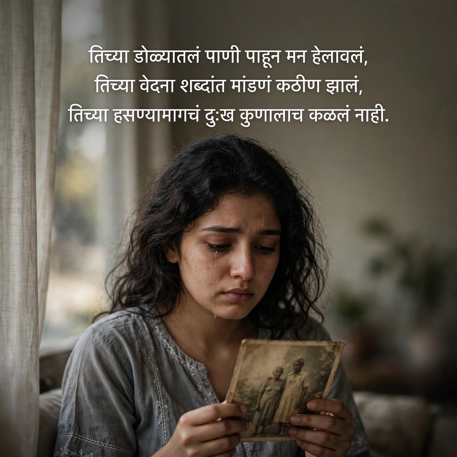 Emotional Sad Shayari in Marathi for Girl