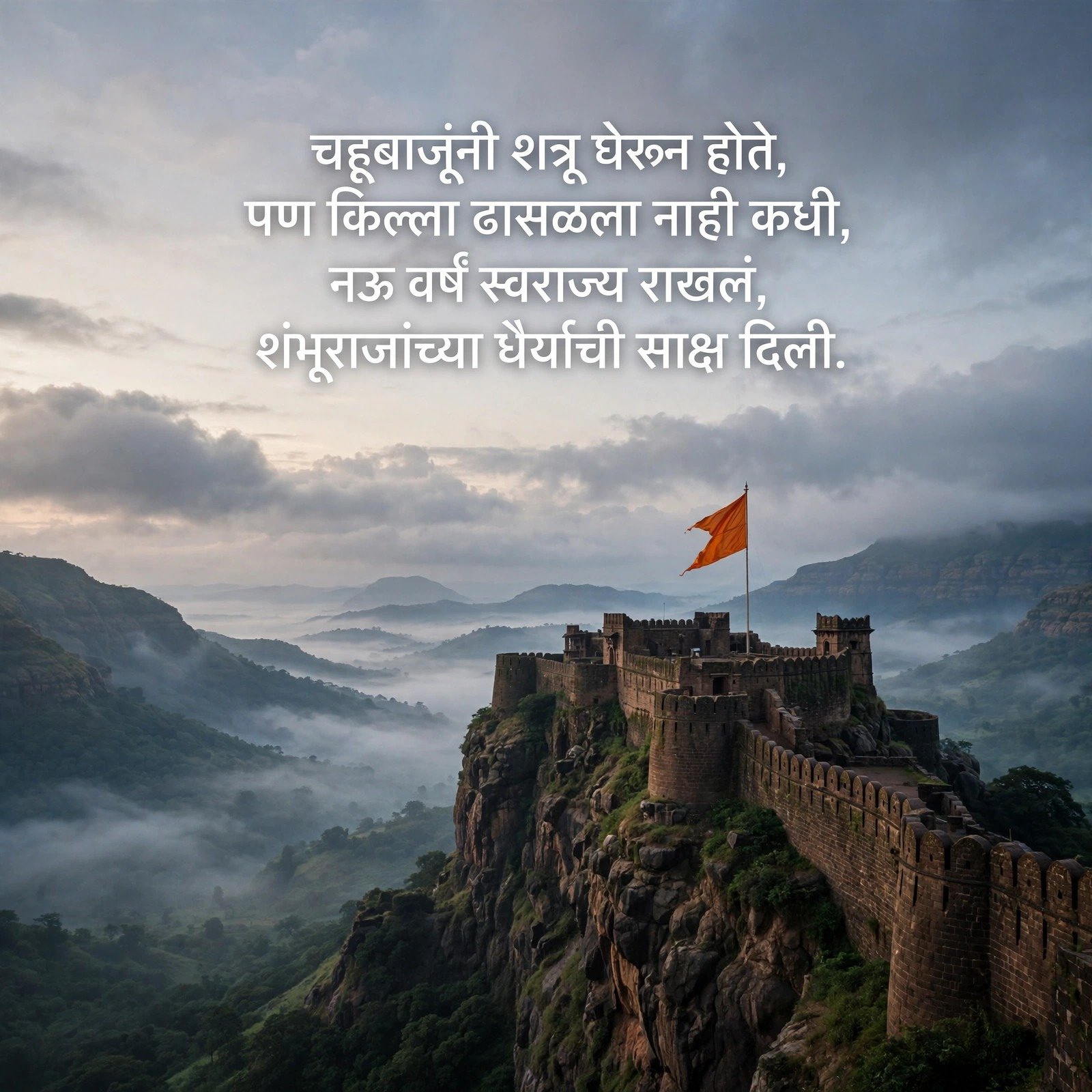 छत्रपती संभाजी महाराज शायरी: धर्मवीराची वीरगाथा