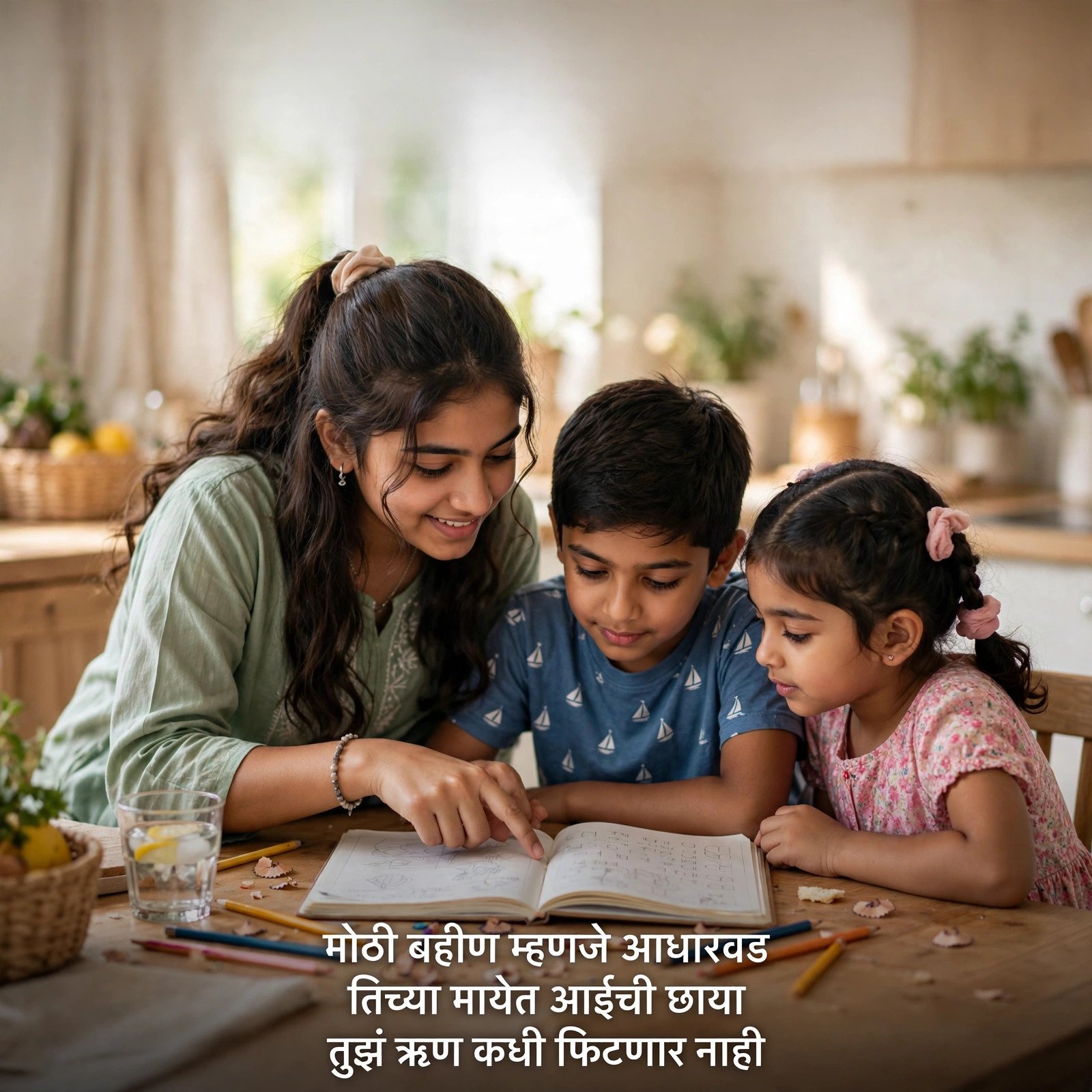 बहिणीसाठी हृदयस्पर्शी शायरी: Sister Shayari in Marathi