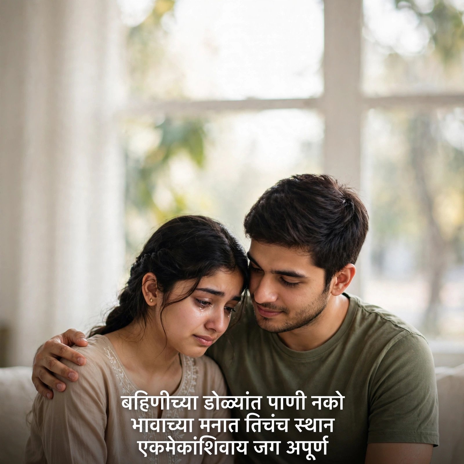 बहिणीसाठी हृदयस्पर्शी शायरी: Sister Shayari in Marathi