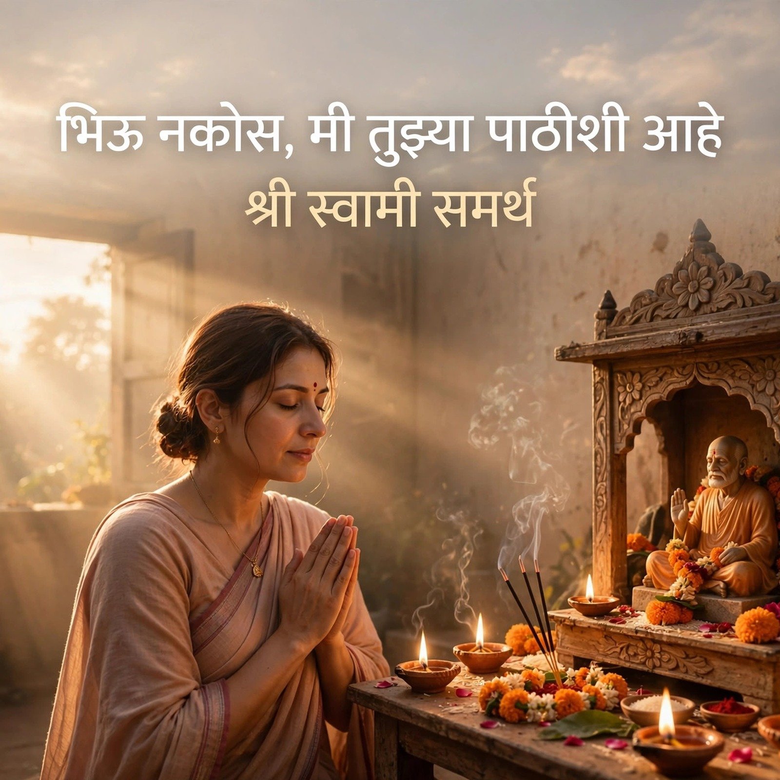 स्वामी समर्थ शायरी: भिऊ नकोस, मी तुझ्या पाठीशी