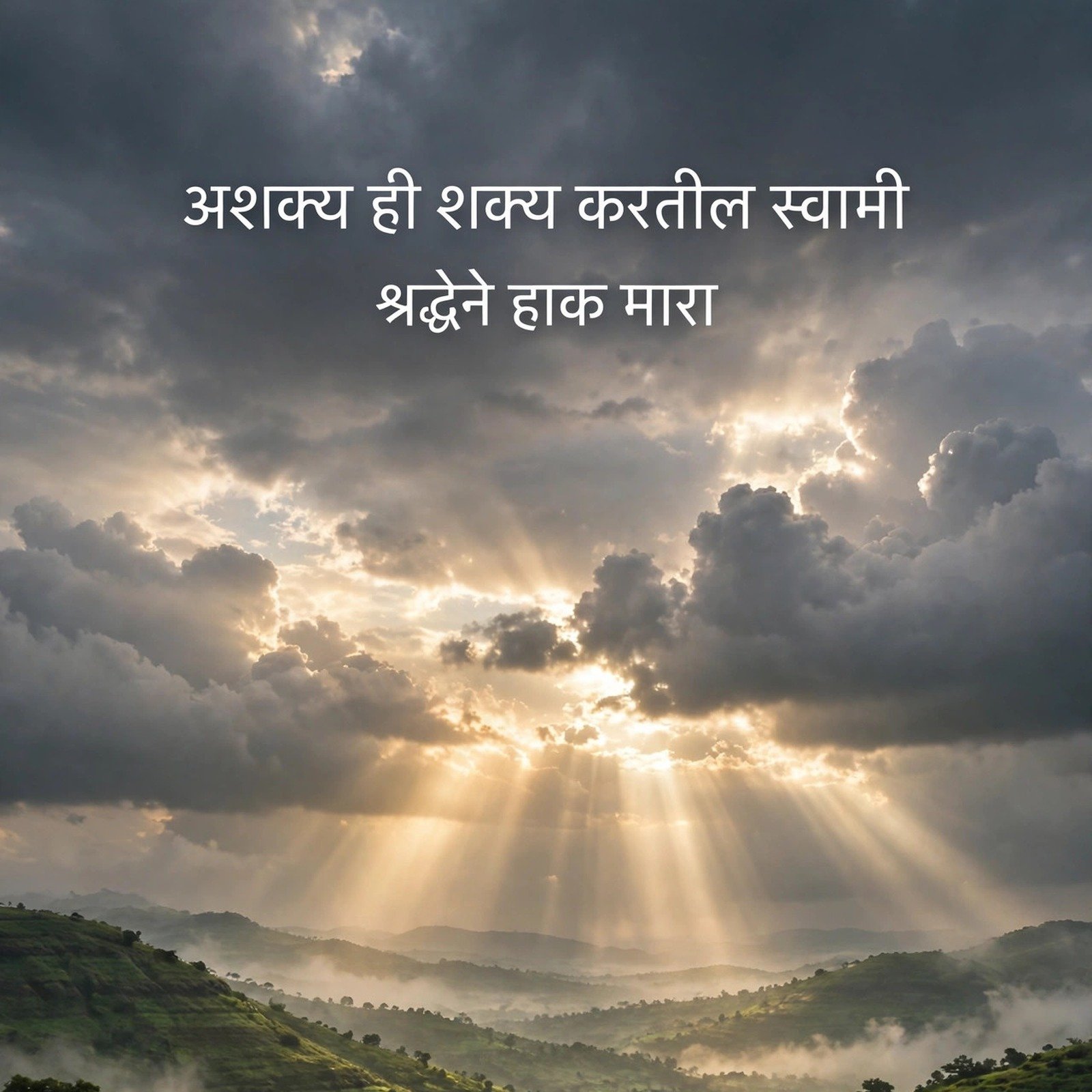 स्वामी समर्थ शायरी: भिऊ नकोस, मी तुझ्या पाठीशी