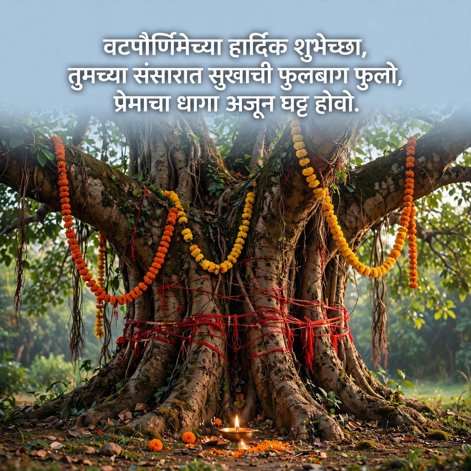 वटपौर्णिमा शायरी मराठी: शुभेच्छा आणि संदेश